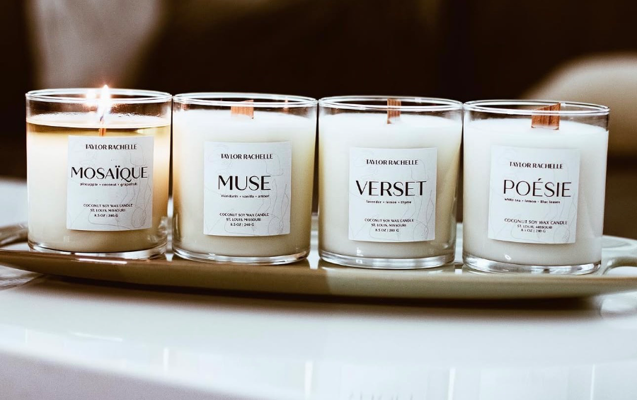 Taylor Rachelle candle line